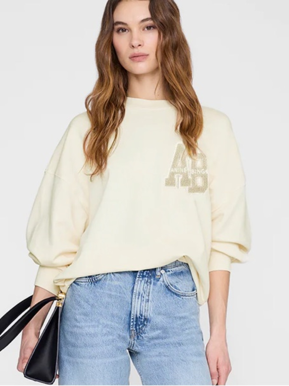 ANNIE BING MILES SWEATSHIRT LETTERMAN . SiZE. M